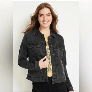Maurice’s Black Pleated Denim Jacket